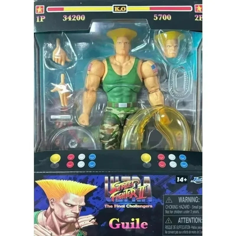 Jada Toys Ultra Street Fighter II M.Bison Dhalsim Violent Ken RYU Guile 6" Inch