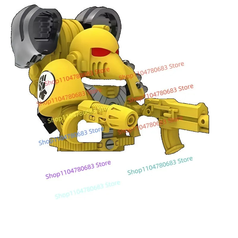 MOC Building Blocks Purple Legion Warrior Mini Figure Assembly Model Display Anime Cartoon Toy Decoration Gift Collectible