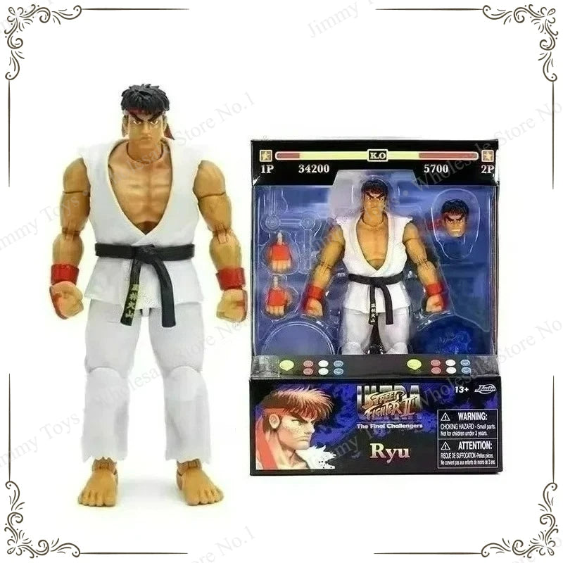 Jada Toys Ultra Street Fighter II M.Bison Dhalsim Violent Ken RYU Guile 6" Inch