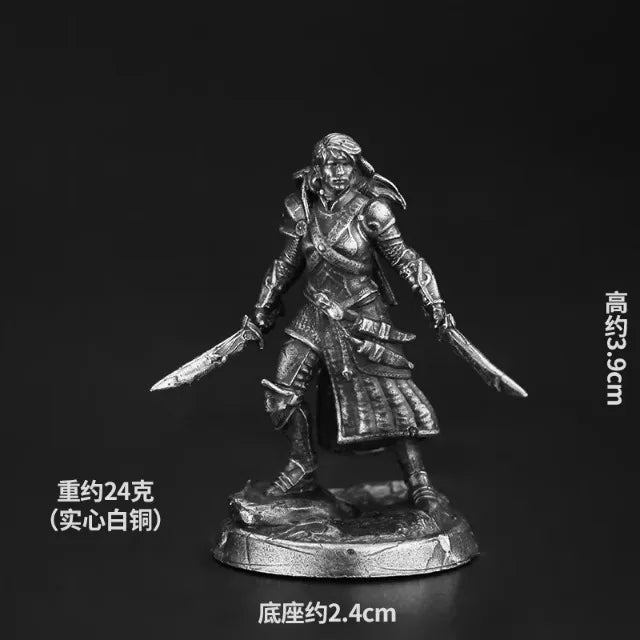 White copper  -  table game pieces, can be painted and used in RPG, and Fantasy games