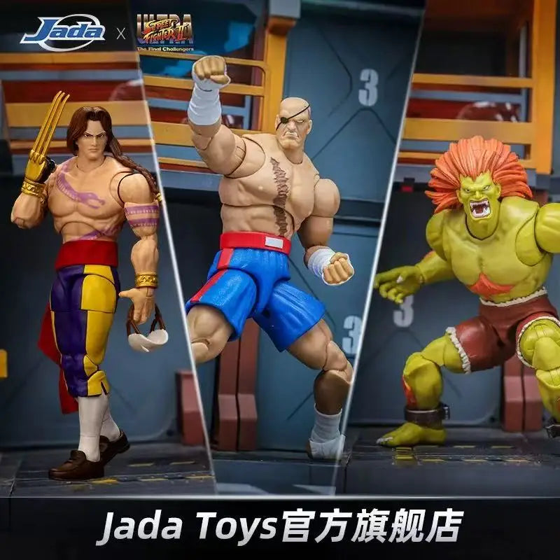 Jada Toys Ultra Street Fighter II Akuma Baison honda Violent Ken RYU Guile 6" Inch Action Figure Collectible Toy Gift In Stock