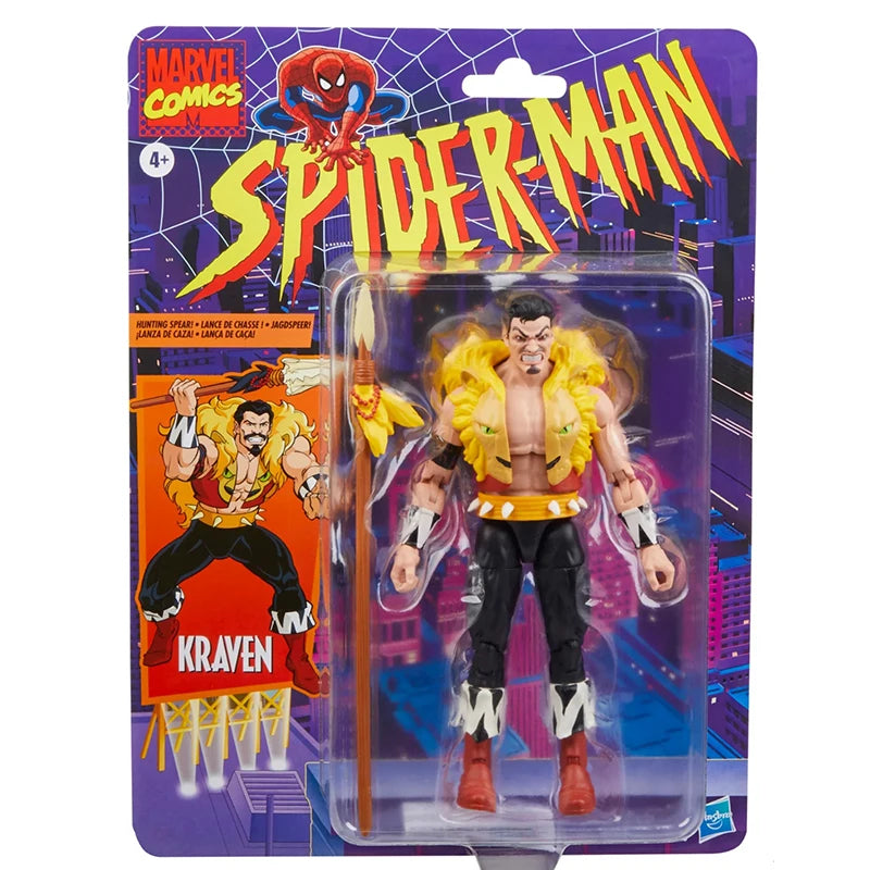 Ko Ml Legends Spiderman Enemies Kraven Action Figures Toys 6 Inch Sergei Kravinoff Movable Statues Model Collectibles Gifts