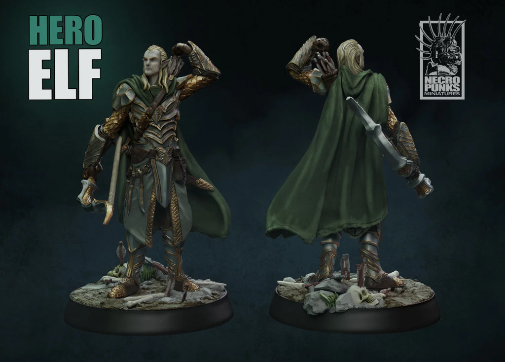 Hero Tavern Mage Dwarf Elf Paladin Barbarian Dragon and Dungeon DND Running Team Board Game Chess Model