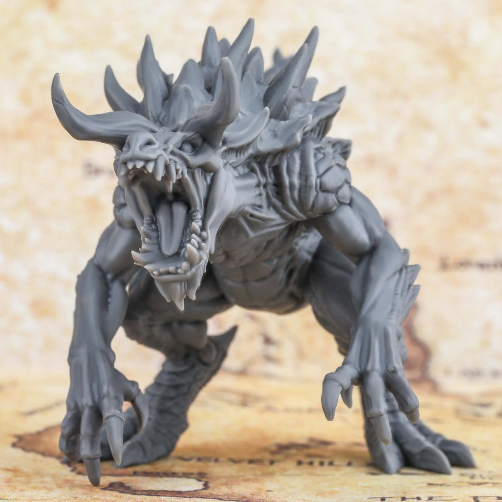 RPG Miniature, Fantasy Dragon Creature Model, TTRPG Accessory