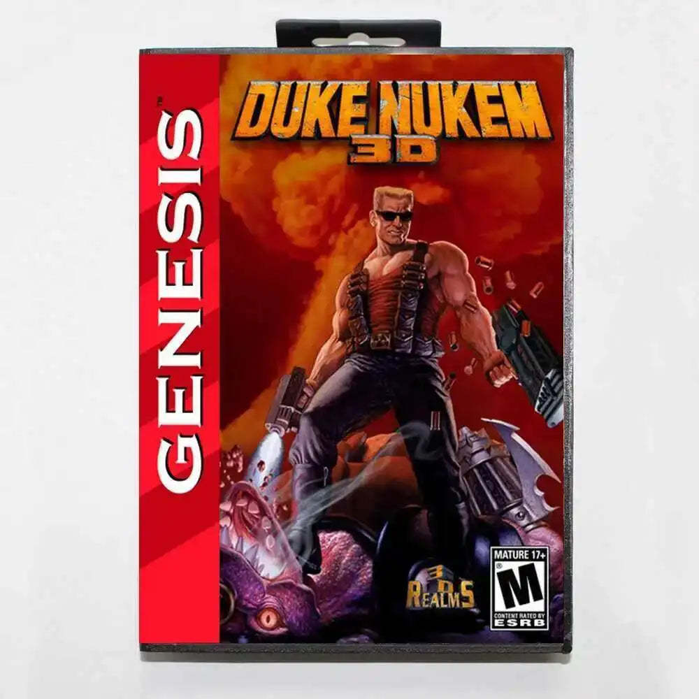 Duke Nukem 3D MD Game Card with Box for 16 Bit Sega Megadrive Genesis Console