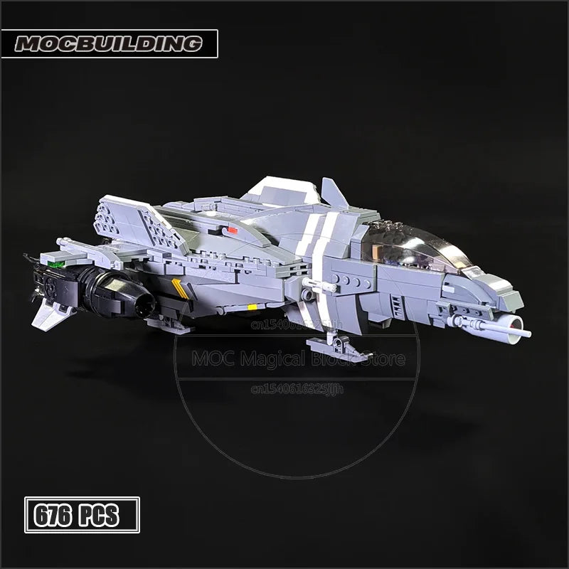 Spaceplane Falcon MOC Building Block Sabre Fighter Bricks Scorpion Tank Mantis Robot Model Military Series DIY Assemble Toy Gift