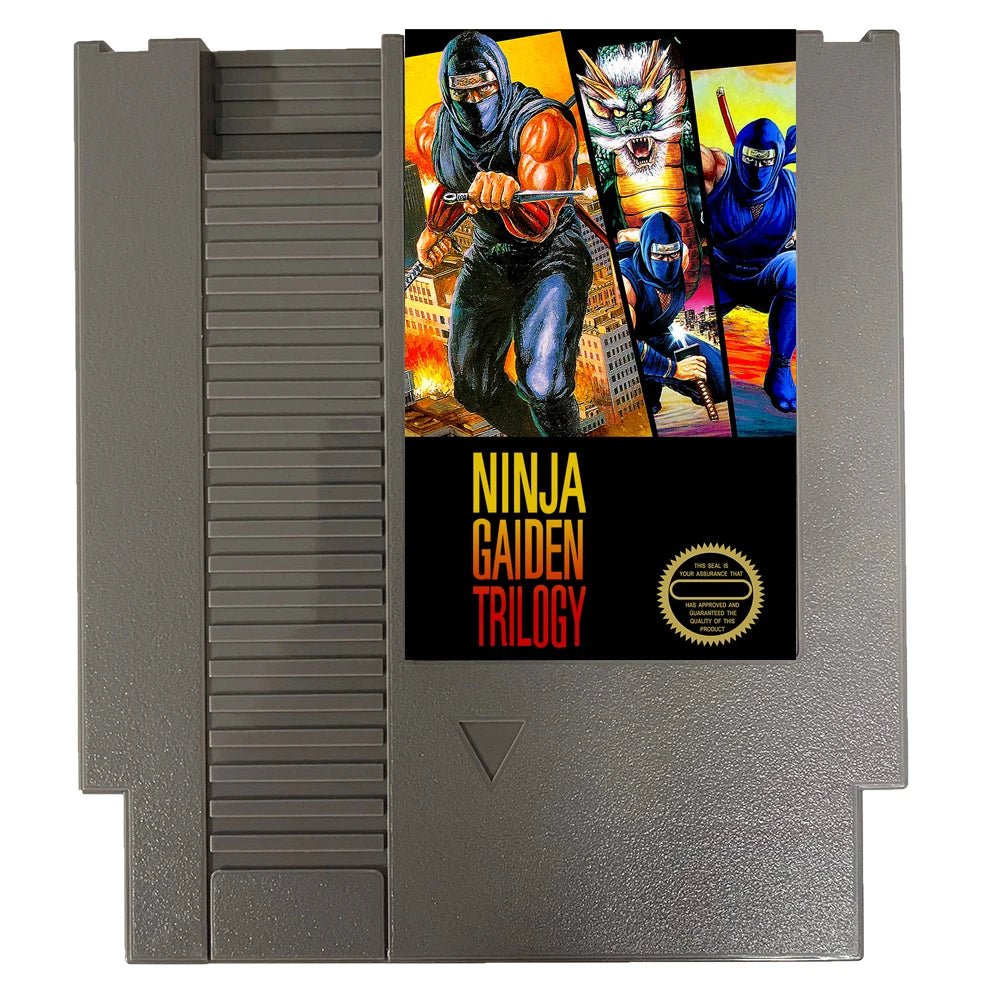 Classic Game Ninja Gaiden Trilogy For NES Super Games Multi Cart 72 Pins 8 Bit Game Cartridge,for NES Retro Game Console