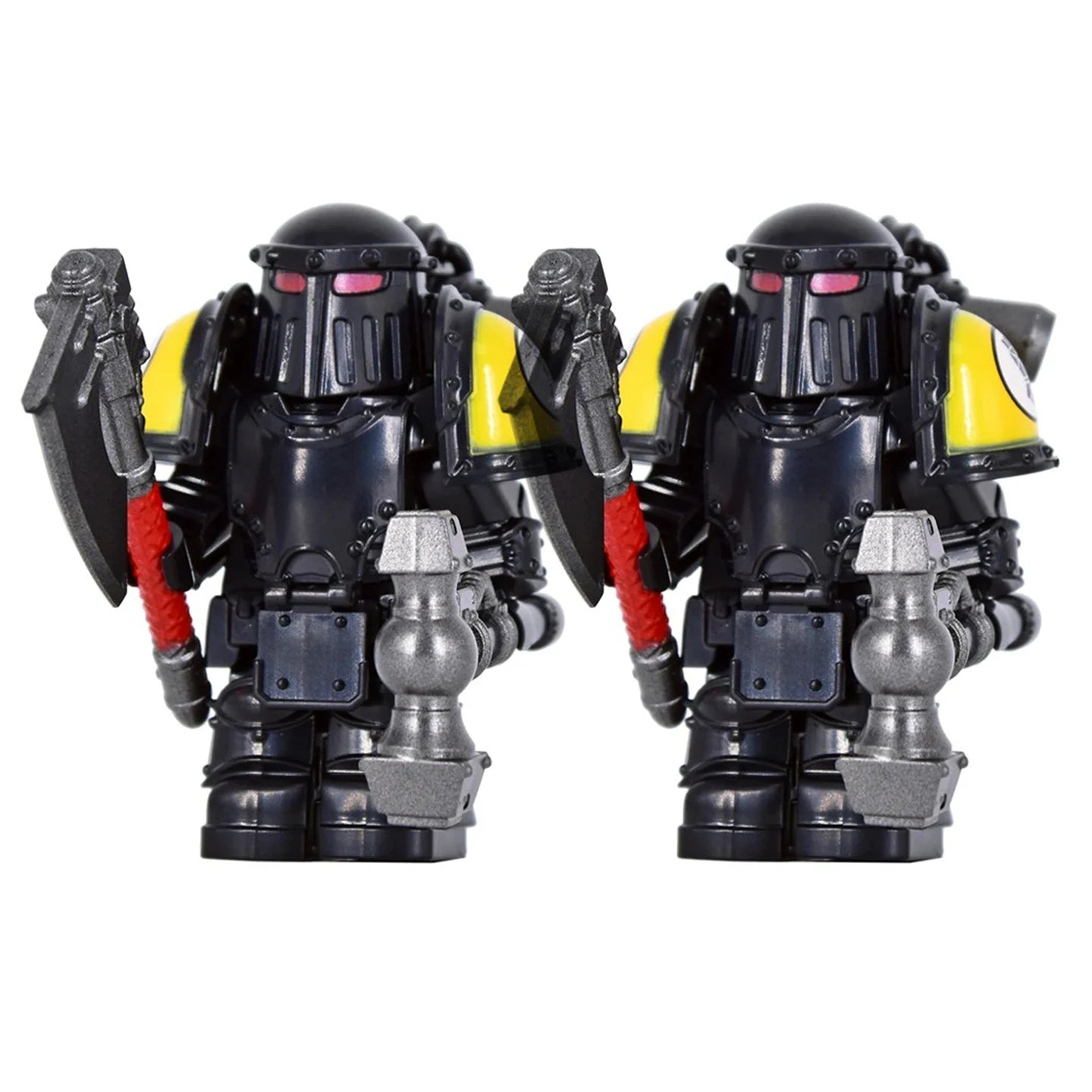 11pcs Medieval Soldiers Mini Action Knights Bracket Model Figures Weapons Robots Mecha Building Blocks Bricks Toy