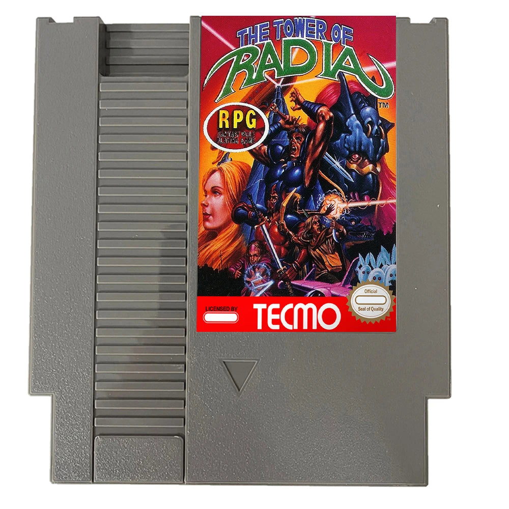 The Tower of Radia - 72 pins 8 bit Game Cartridge for NES Game Console
