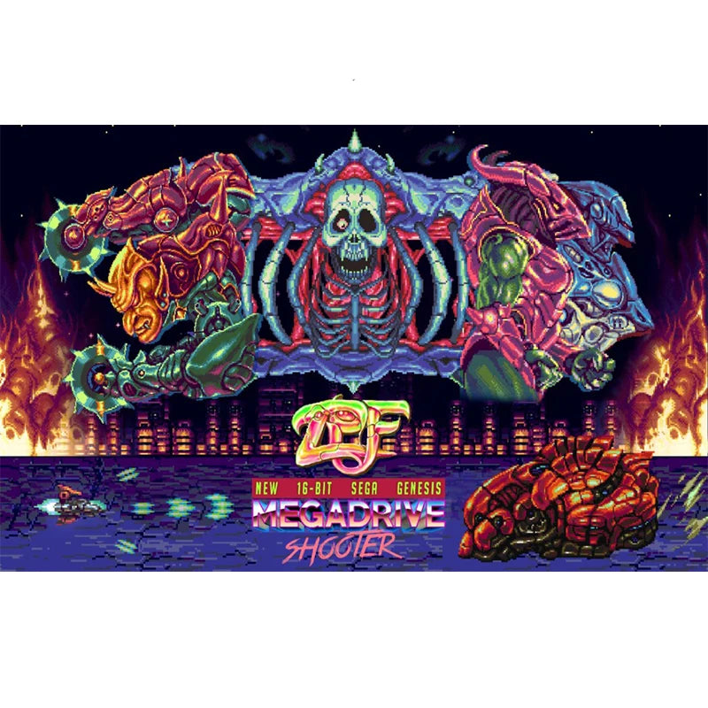 MD ZPF 16Bit Game Card For Mega Drive Game Console