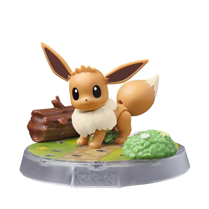 Pokemon Blokees DIY Building Block Pikachu Eevee Sprigatito Lucario Psyduck Charmander Action Figure Anime Model Kids Toys