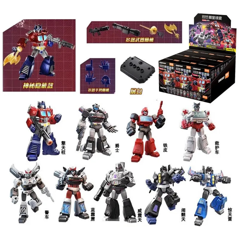 1/9pcs Transformer building block Splicing toys Optimus Prime bumblebee Shockwave Megatron Robot Action Figure Toy For Kids Gift