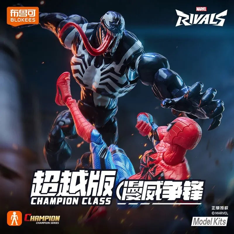 Original Blokees Marvel Champion Class Model Kits Spider-Man Iron Man Action Figures Peripheral Collection Toys Boy Gifts