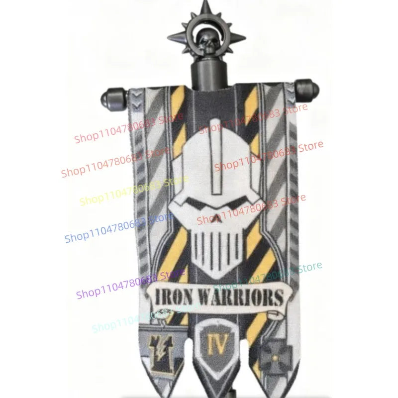 MOC Building Blocks Legion Battle Flag Accessory Mini Figure Assembly Model Display Anime Game Decor Toy Gift Collectible