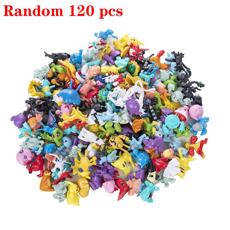 24-144 Pcs Pokemon Action Figure 2-3CM Not Repeating Mini Figures Model Toy Pikachu Anime Kids Collect Dolls Birthday Toy Gifts