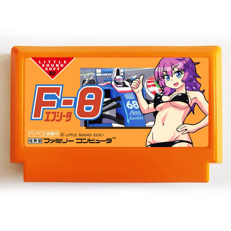 F-Theta Game Cartridge for FC Console 60Pins 8 Bit Video Game Card