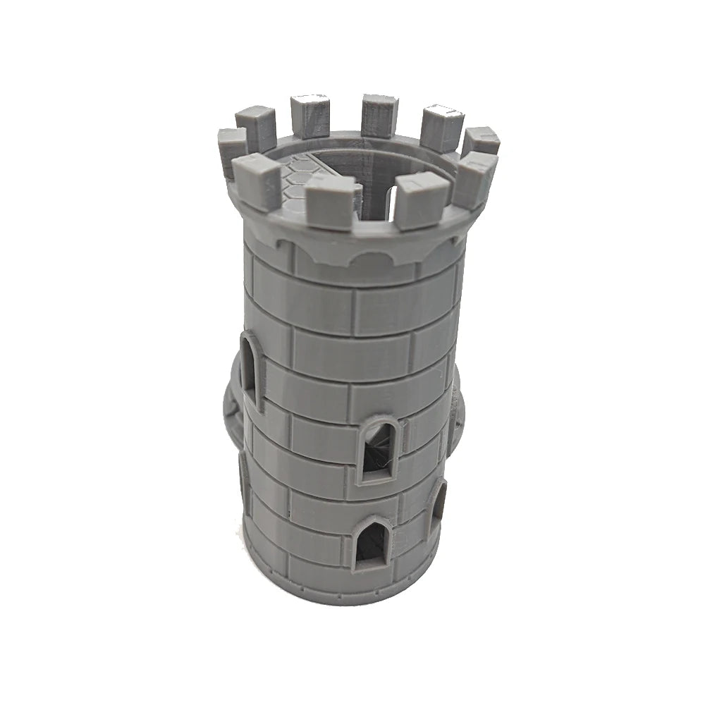 DND Medieval Dice Tower Twister Accessory for Role Playing Board Games Tabletop Rolling Castle Tray