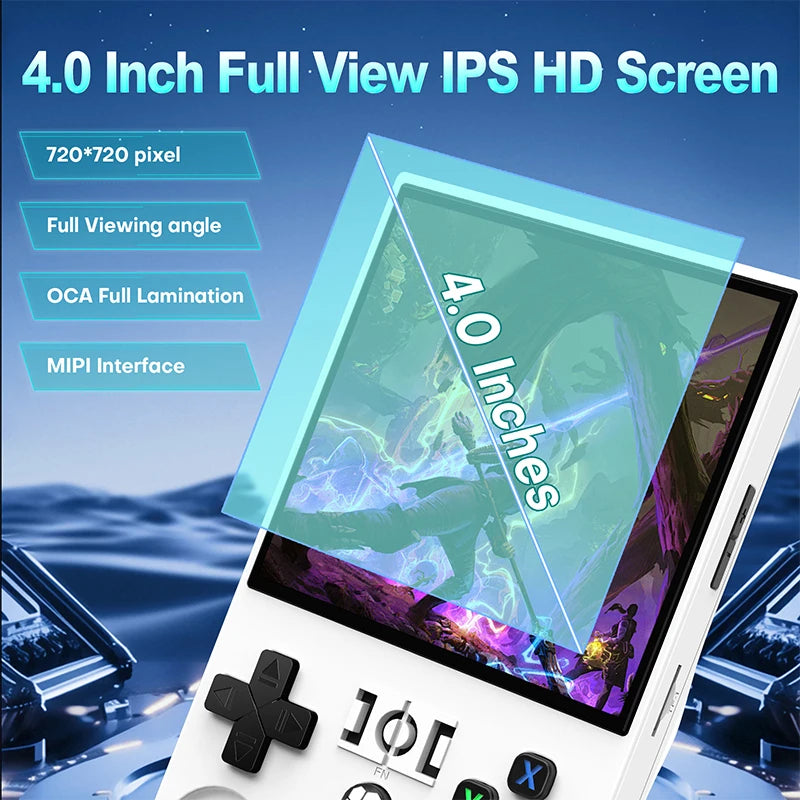 R36Max 4 Inch IPS Screen Retro Handheld RK3326 Chip Linux System Game Player