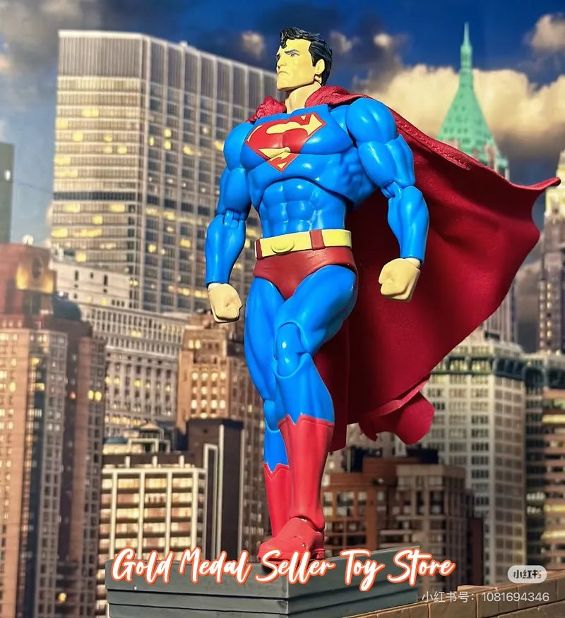 Ct Factory Superman Articulated Action Figure 16cm Mafex 117 Comic Hush Dc Justice League Collectible Model For Fans Collection