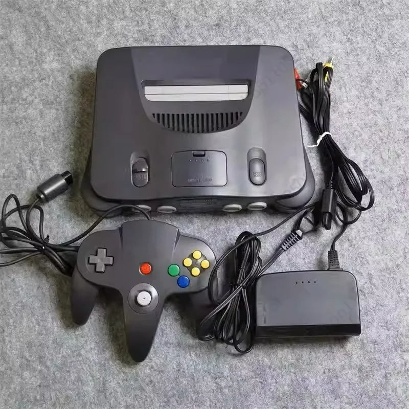 Original game console N64 host body, blue transparent, black