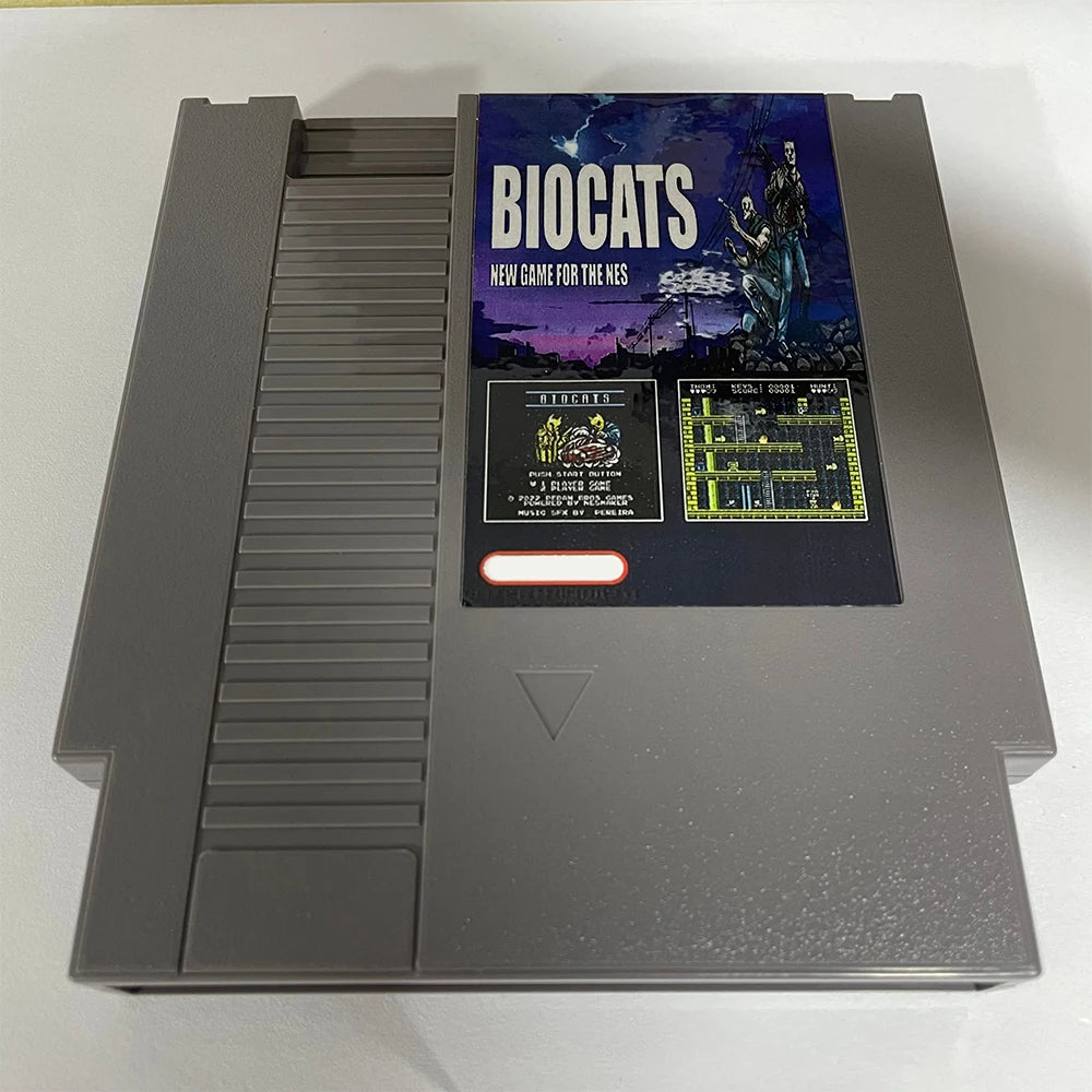BIOCATS - Homebrew Games - A Brand NEW NES Game Cartridge 8 Bit 72Pins Video Game Cart For Original NES Console