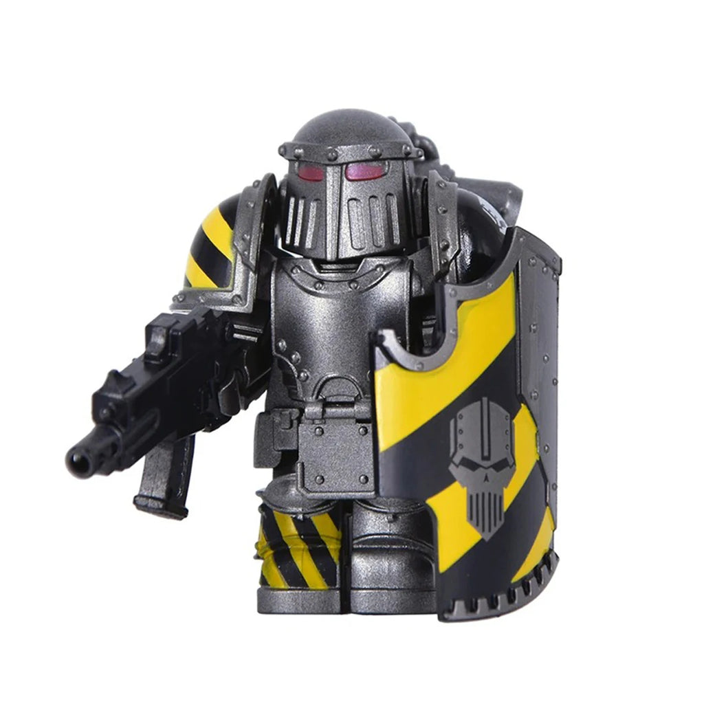 11pcs Medieval Soldiers Mini Action Knights Bracket Model Figures Weapons Robots Mecha Building Blocks Bricks Toy